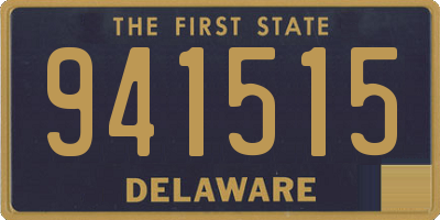 DE license plate 941515