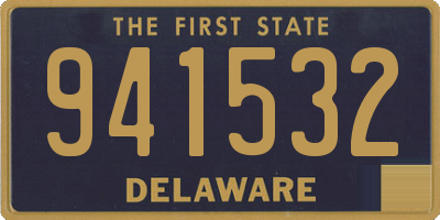 DE license plate 941532