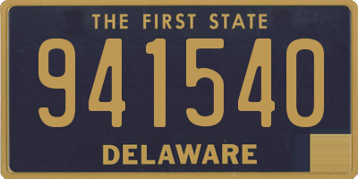 DE license plate 941540