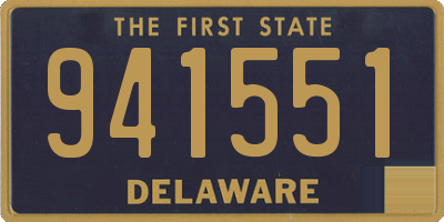DE license plate 941551