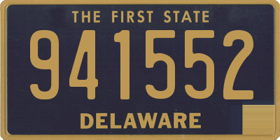 DE license plate 941552