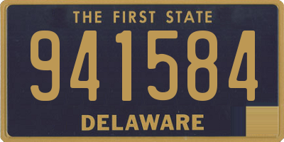DE license plate 941584