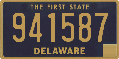 DE license plate 941587