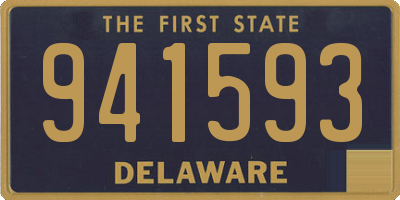DE license plate 941593