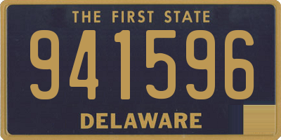 DE license plate 941596