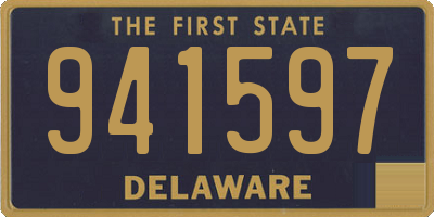 DE license plate 941597