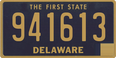 DE license plate 941613