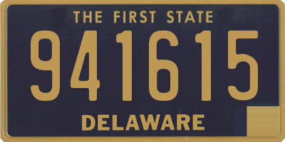 DE license plate 941615