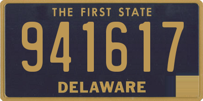 DE license plate 941617