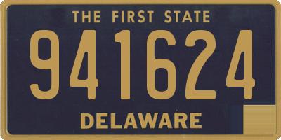 DE license plate 941624