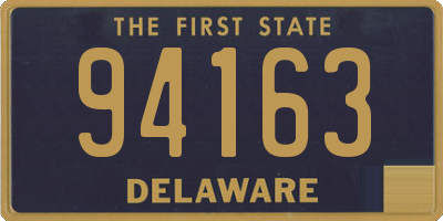 DE license plate 94163