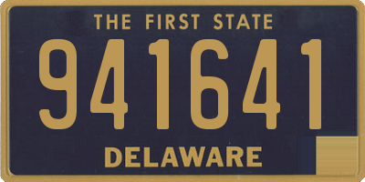 DE license plate 941641