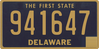 DE license plate 941647