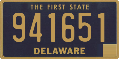 DE license plate 941651