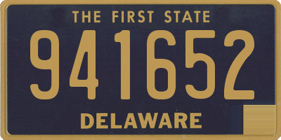 DE license plate 941652