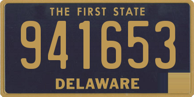 DE license plate 941653