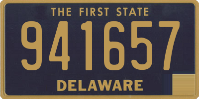 DE license plate 941657