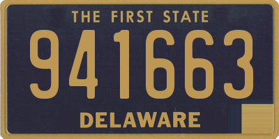 DE license plate 941663