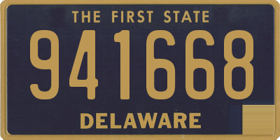 DE license plate 941668