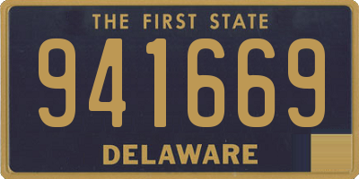 DE license plate 941669
