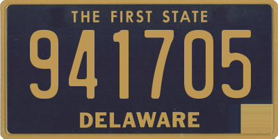 DE license plate 941705