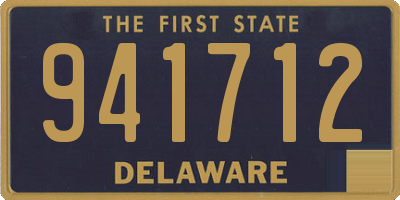 DE license plate 941712