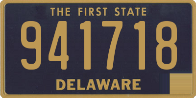 DE license plate 941718