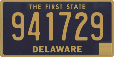 DE license plate 941729