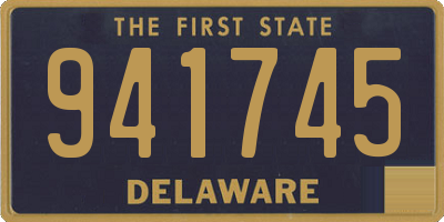 DE license plate 941745