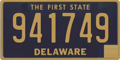 DE license plate 941749