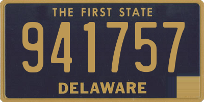 DE license plate 941757