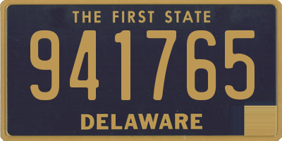 DE license plate 941765