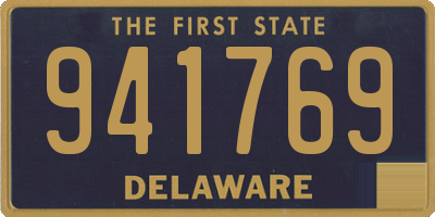 DE license plate 941769