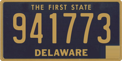 DE license plate 941773