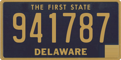 DE license plate 941787