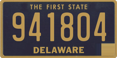 DE license plate 941804