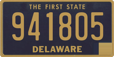 DE license plate 941805