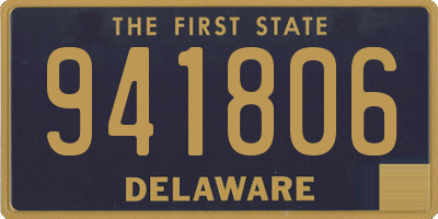 DE license plate 941806