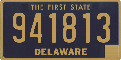 DE license plate 941813