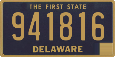 DE license plate 941816