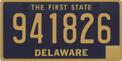 DE license plate 941826
