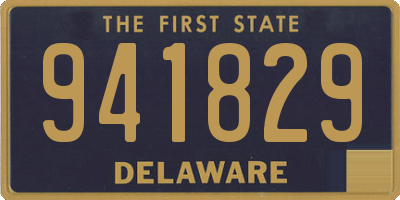 DE license plate 941829