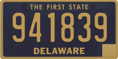 DE license plate 941839