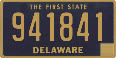 DE license plate 941841