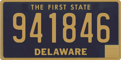 DE license plate 941846