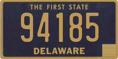 DE license plate 94185