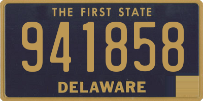 DE license plate 941858