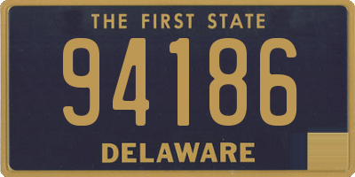 DE license plate 94186