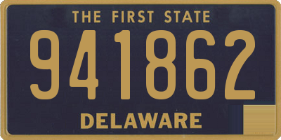DE license plate 941862
