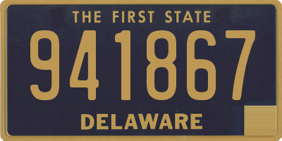 DE license plate 941867